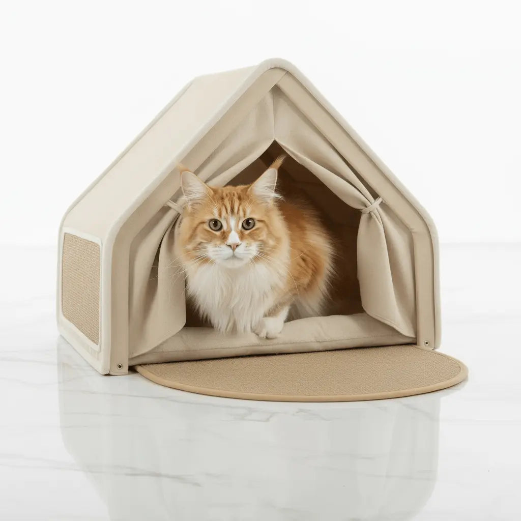 The Tower & Den Bundle — Cat Tower & Hideaway Tent for Large Cats