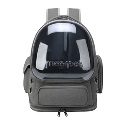 Breathable Pet Travel Backpack with Transparent Window for Cats and Small Dogs – Durable Oxford Material, 42x27x34 cm