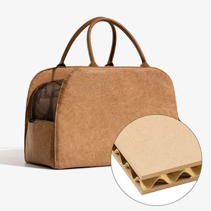 Stylish Eco-Friendly Dog Travel Bag - Lightweight, Spacious, and Multifunctional Pet Carrier for All Seasons