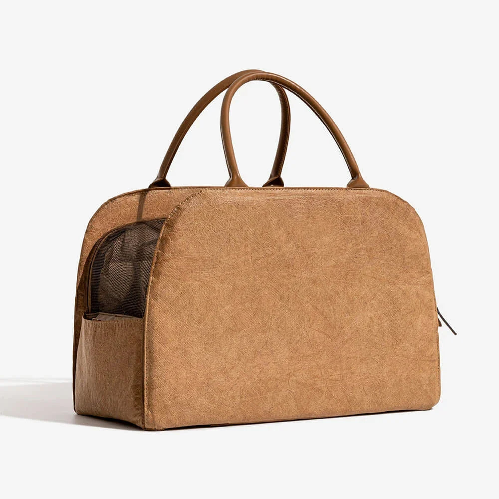 Stylish Eco-Friendly Dog Travel Bag - Lightweight, Spacious, and Multifunctional Pet Carrier for All Seasons