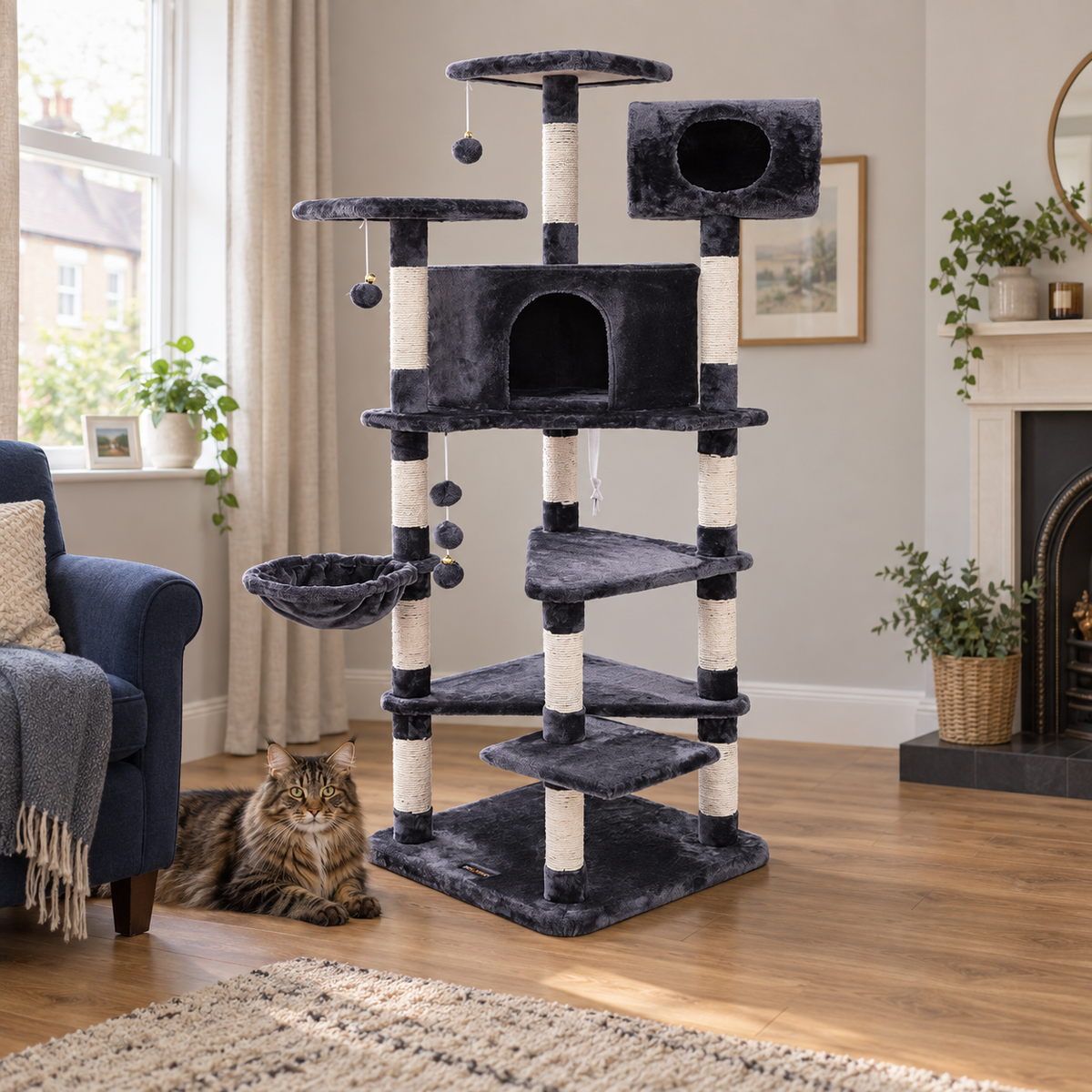 The Ashford Manor — 165 cm Cat Tower