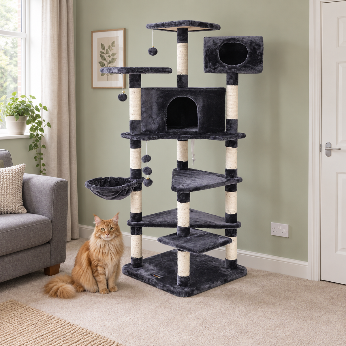 The Ashford Manor — 165 cm Cat Tower