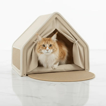 The Tower & Den Bundle — Cat Tower & Hideaway Tent for Large Cats