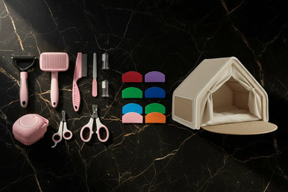 The Ultimate Maine Coon Gift Set — Grooming, Feeding & Hideaway Bundle