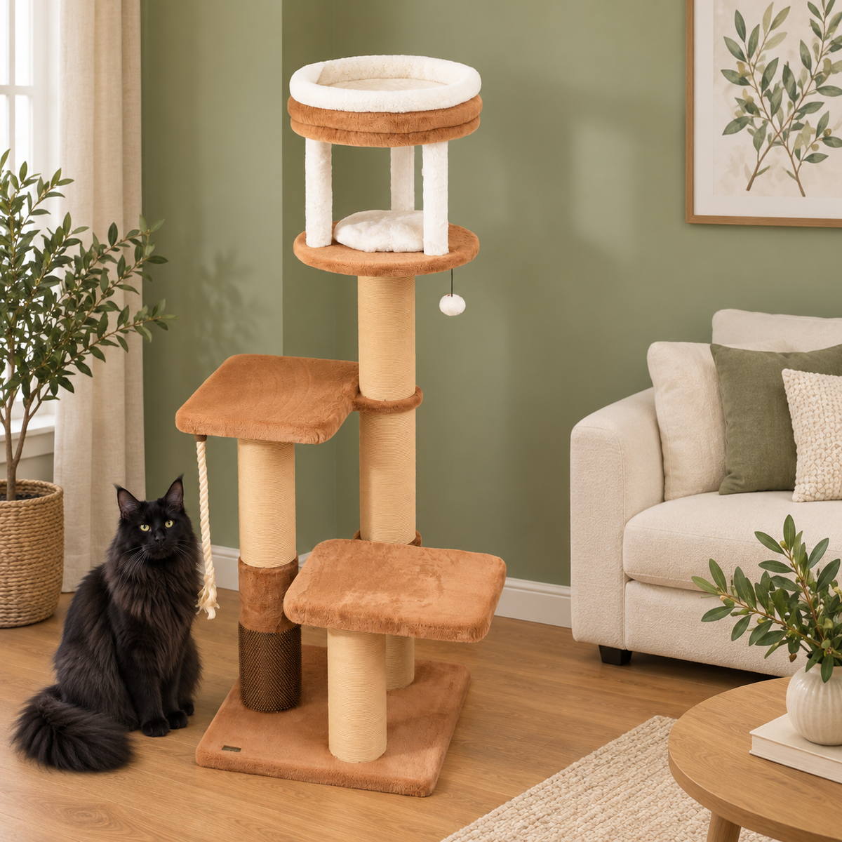 The Amber Rise — 166cm Cat Tower